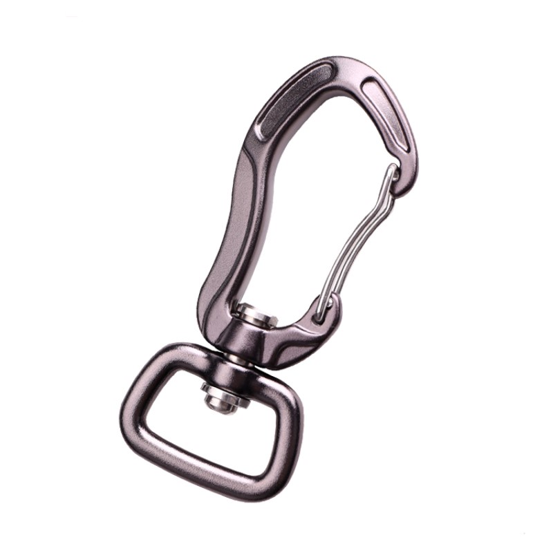 ตะขอกลางแจ้งปีนเขาตั้งแคมป์หลักล็อคสแตนเลสสปริงก้าน carabiner มัลติฟังก์ชั่ carabiner กลางแจ้งด่วนจับด่วนตกอย่างรวดเร็วอุปกรณ์ความปลอดภัยล็อคด้วยตะขอสัตว์คลิปสุนัขคลิปการบินอลูมิเนียม